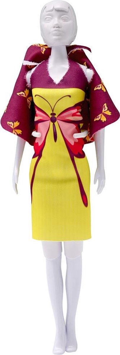 Dress Your Doll - Making Couture Outfit kit Dolly Butterfly - Voor pop van 29cm - PN-0164622