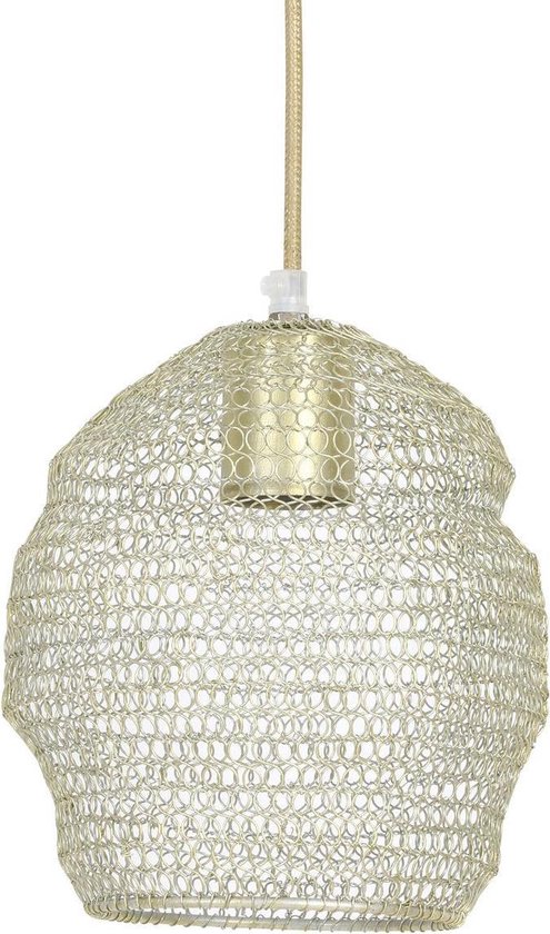 Light & living Light & Living Lampe à suspension Nola maille champagne 20 x Ø18