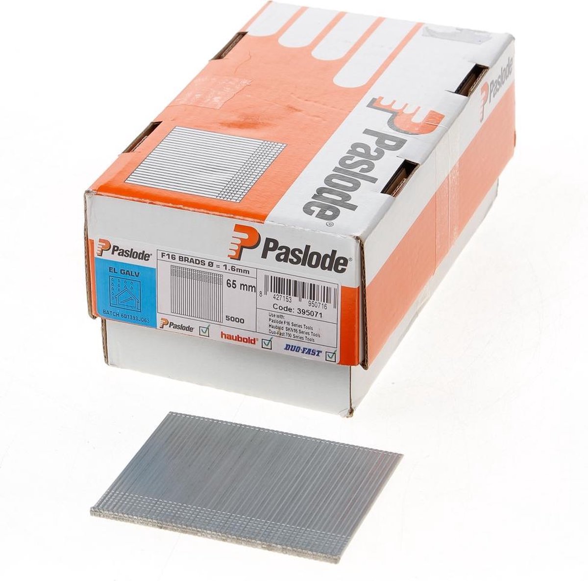 Paslode Afwerkbrads F18 verzinkt 1.60 x 64mm
