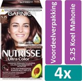 Garnier Nutrisse Ultra Color 5.25 Koel Mahonie 4 stuks Voordeelverpakking