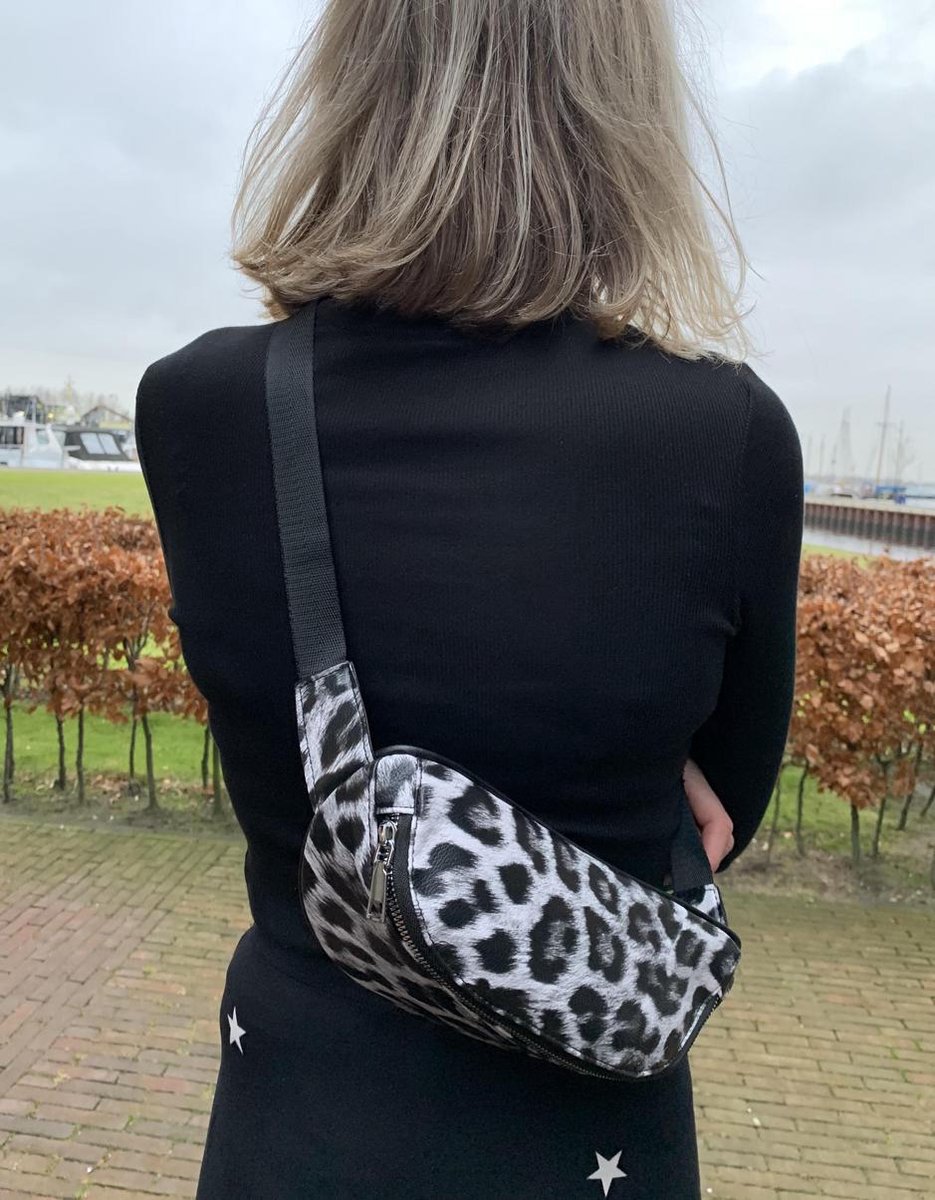 LIFKOME Leopard heuptas voor dames, modieuze heuptas met dierenprint