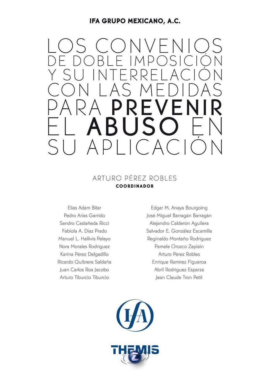 Los Convenios de Doble Imposición y su Interrelación - Arturo Pérez Robles
