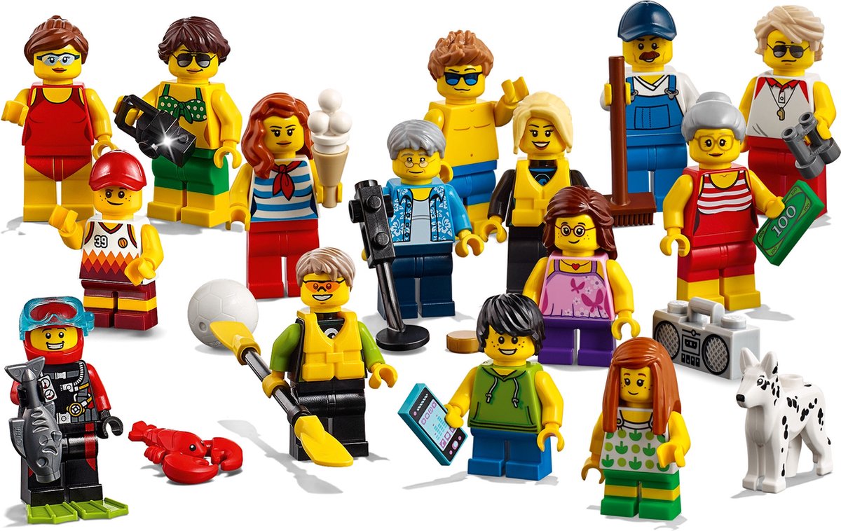 LEGO City Ensemble de figurines - La plage - 60153 | bol