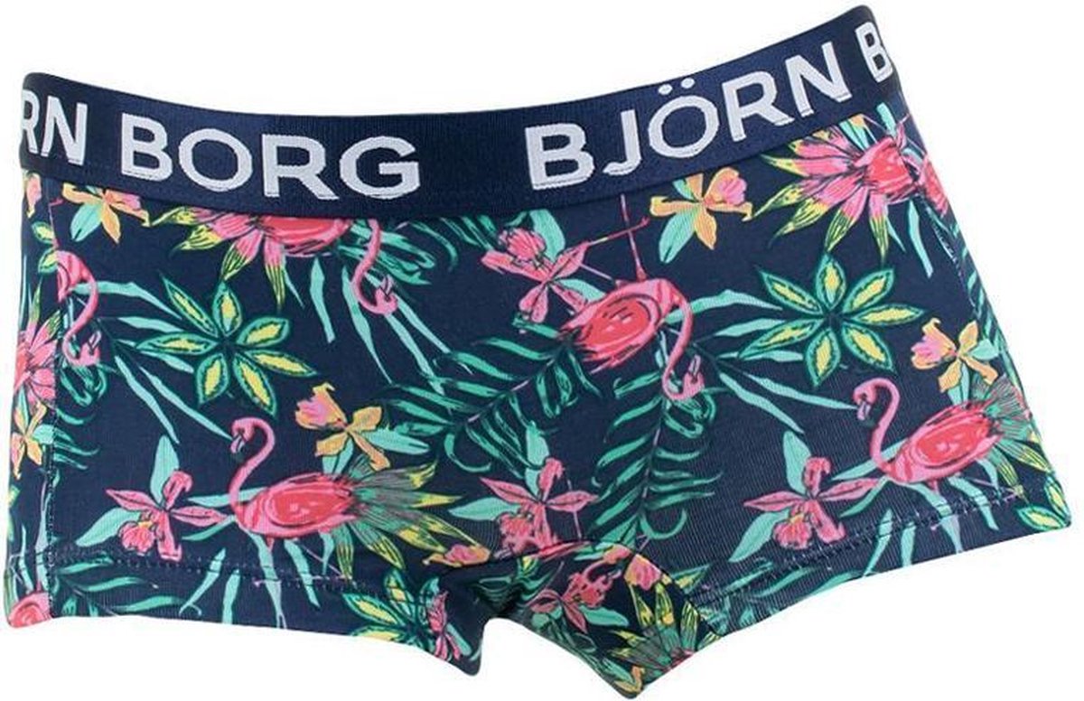 Björn Borg Meisjes 3-pack Exotic Minishorts Blauw Roze - 158 | bol.com