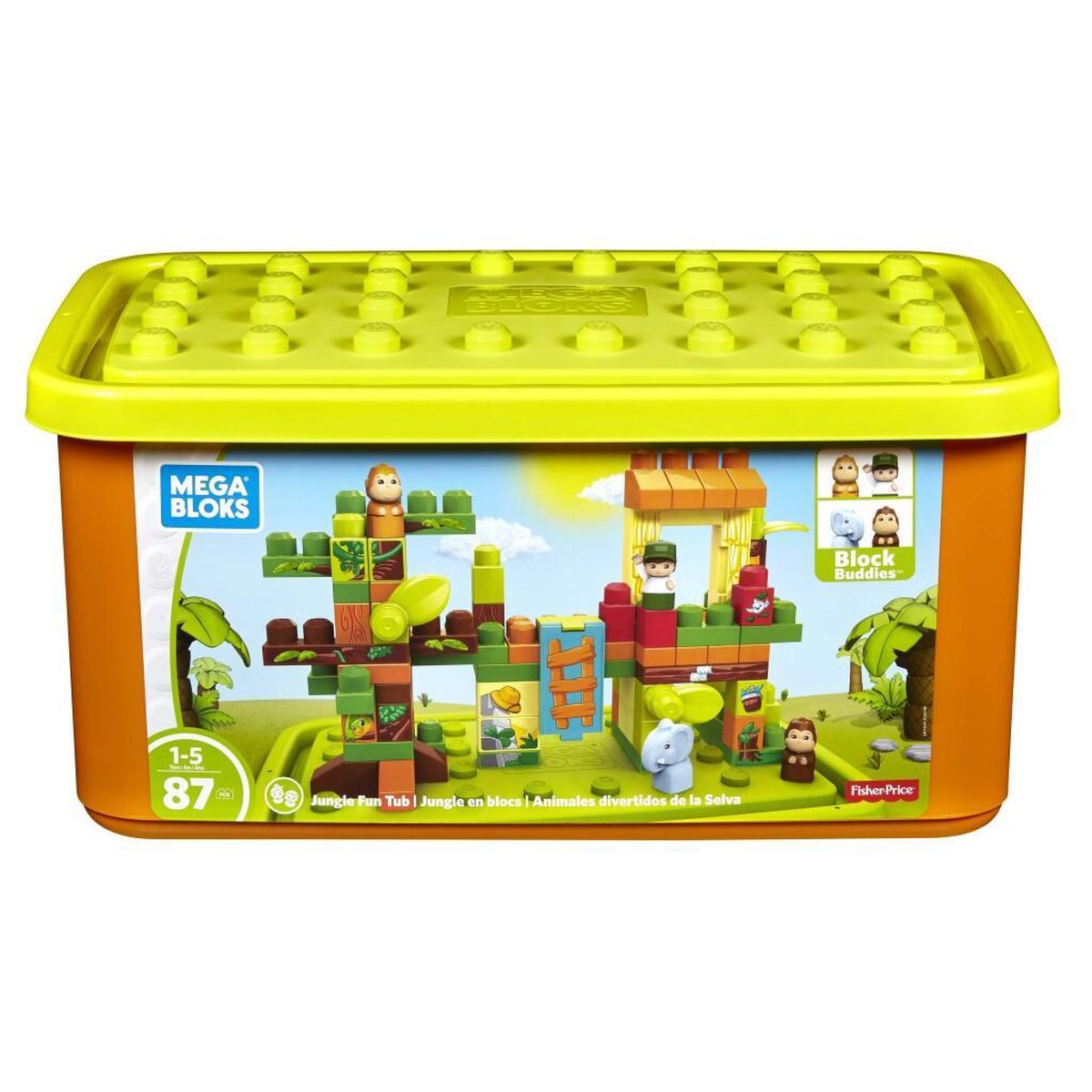 Mega Bloks Jungle Fun Set met 4 Block Buddies