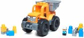 Mega Bloks Transform Dump Truck Oranje + Blokken
