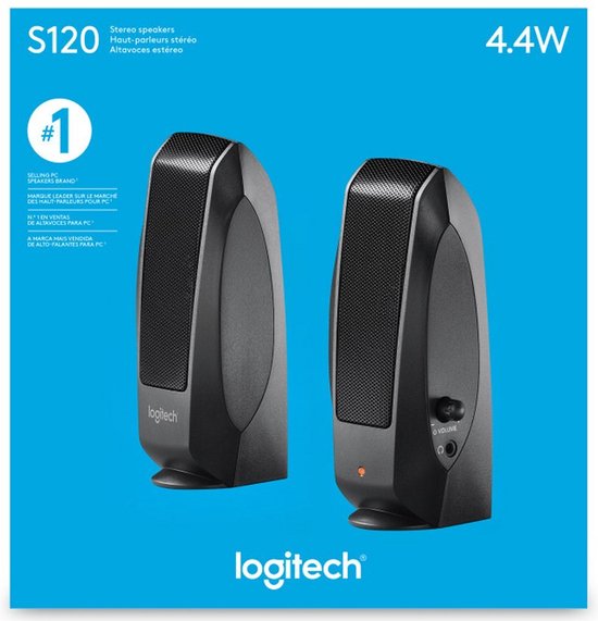 Logitech : SPEAKER S120 NOIR 2.0 OEM
