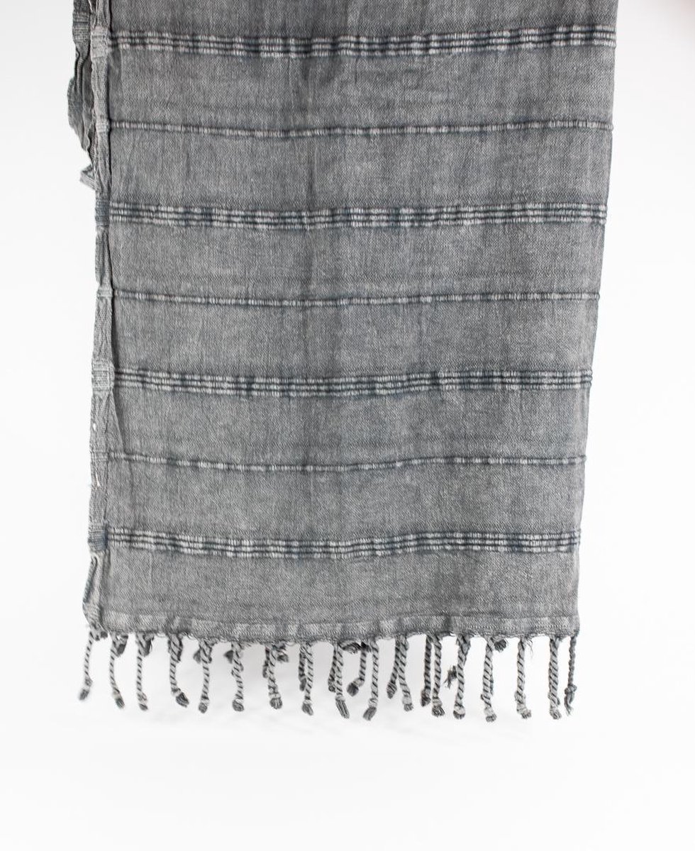 Daskyleion – Turkse hamamdoek – 100x180 cm – katoen – licht & sneldrogend – grijs