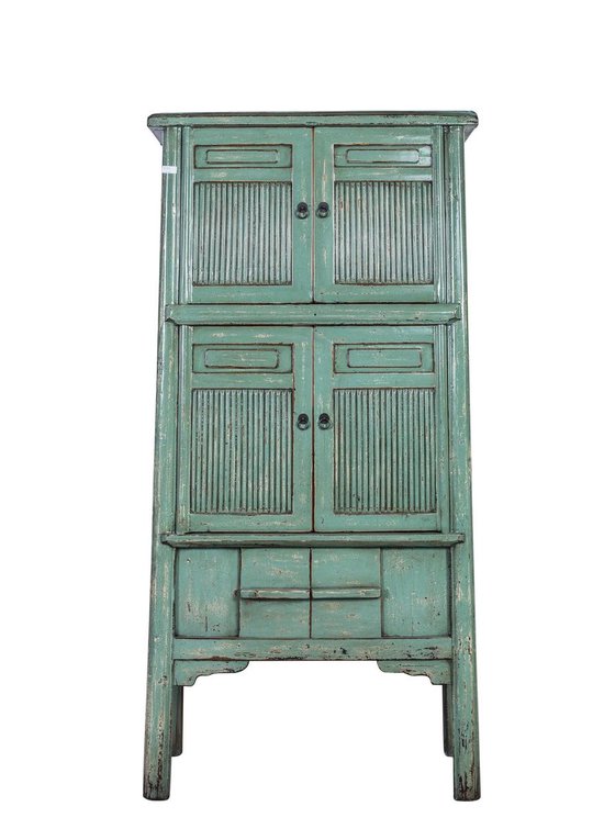 Ontdekking agitatie microfoon Fine Asianliving Antieke Chinese Kast Turquoise | bol.com