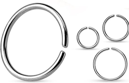 Multifunctionele Buigbare Piercing Ring-0.8 mm-10 mm - LMPiercings NL
