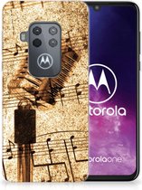 Siliconen Hoesje met foto Motorola One Zoom Bladmuziek