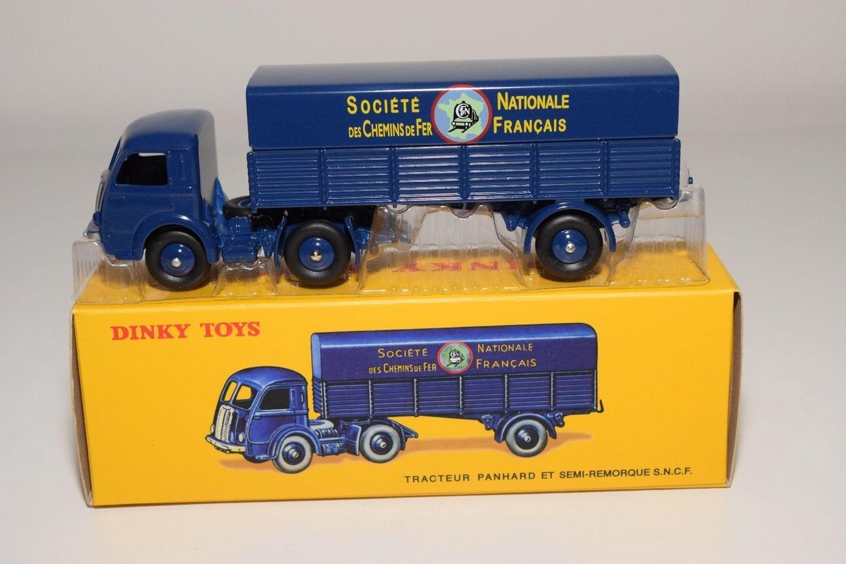 Miniature Dinky Toys Panhard Service Remorque SNCF - 32AB - 1/43 Métal Vert