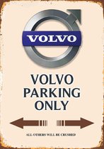 Wandbord - Volvo Parking Only -20x30cm-