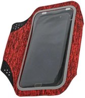 Sportarmband Geschikt voor Samsung Galaxy A51 Fabric/Stof - Donker Grijs / Rood