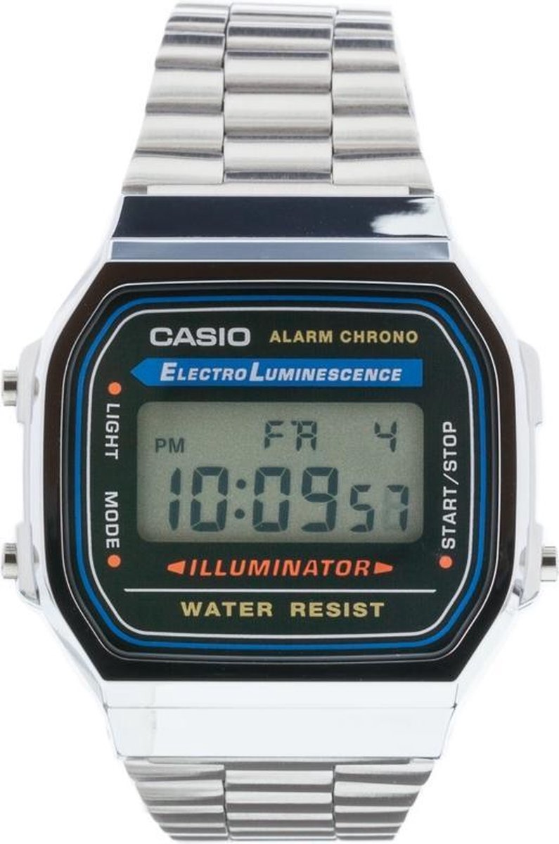 Casio Vintage Iconic A168WA-1YES Unisex Horloge 36,3 mm - Zilverkleurig
