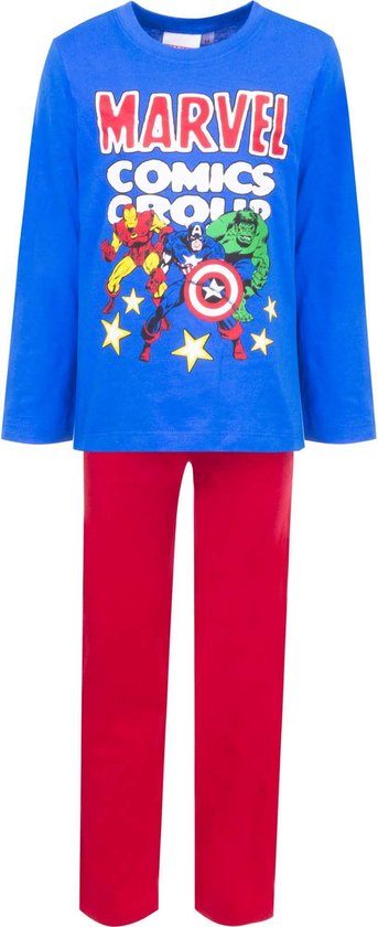 Gevoel steenkool Bestuiven Marvel Avengers pyjama blauw | bol.com