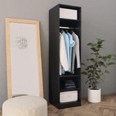 Kledingkast Garderobe Zwart (Incl LW Anti Kras Vilt) / kleding garderobe kast / Klerenkast garderobe / Kleding kast