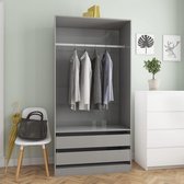 Kledingkast Garderobe Grijs (Incl LW Anti Kras Vilt) / kleding garderobe kast / Klerenkast garderobe / Kleding kast