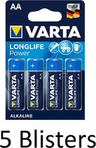 10 Stuks (5 Blisters a 2 st) Varta Longlife Power C Batterijen