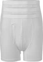 ten Cate Basic boxershorts (3-pack) - heren boxers lang met gulp - wit -  Maat: XL