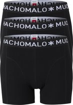 Muchachomalo boxershorts (3-pack) - heren boxers normale lengte - zwart - Maat: XXL