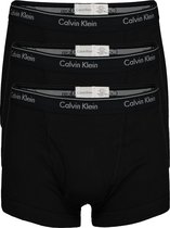 Calvin Klein trunks (3-pack) - heren boxer normale lengte met gulp - zwart - Maat: XL