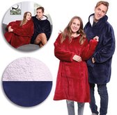 Oversized Blanket Hoodie – TV Deken – Fleece Deken – Blauw
