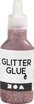 Creotime Glitterlijm Zalmroze 25 Ml