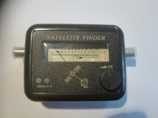 Satfinder Met Analoog Display - Satellietzoeker - Satellite Antenne Finder - Met Dempingsregelaar & Achtergrondverlichting - AA Commerce