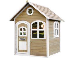 AXI Julia Speelhuis in Bruin/Wit - Speelhuisje voor de tuin / buiten - FSC hout - Tuinhuisje voor kinderen