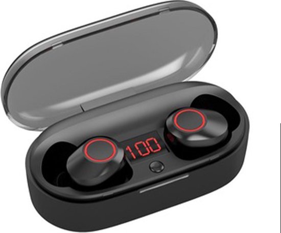 Glacor® Sound Plus Earbuds - Draadloze Bluetooth oordopjes - Zwart | bol.com