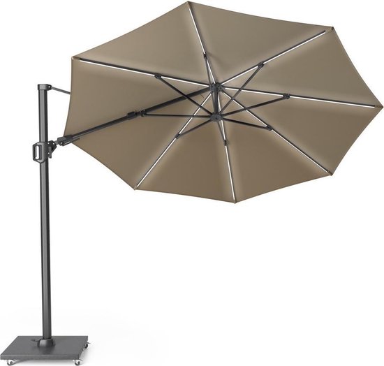 Foto: Platinum sun shade zweefparasol challenger t glow 350 taupe