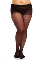 Glamory Amore 20 Plussize zwarte naadpanty - XXL - Zwart