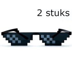 Thug Life bril - 2 stuks - Deal with it bril - 8 bits bril