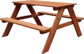 Sunny Dave Picknicktafel in Bruin - Multifunctonele Picknick tafel voor kinderen - FSC hout - 89x89x50cm
