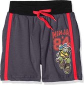 Teenage Mutant Ninjae Turtles - Leonardo - Bermuda Shorts - Zwart Met Rode Strepen - 116 cm - 6 jaar