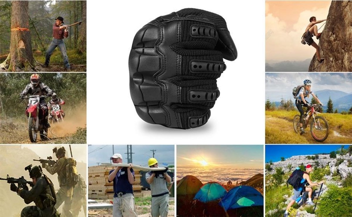 Tactische Handschoen Heren Outdoor Tactische Bescherming Sporttraining Outdoor Militaire Fan Rijhandschoen Heren – koop de beste producten in de online winkel