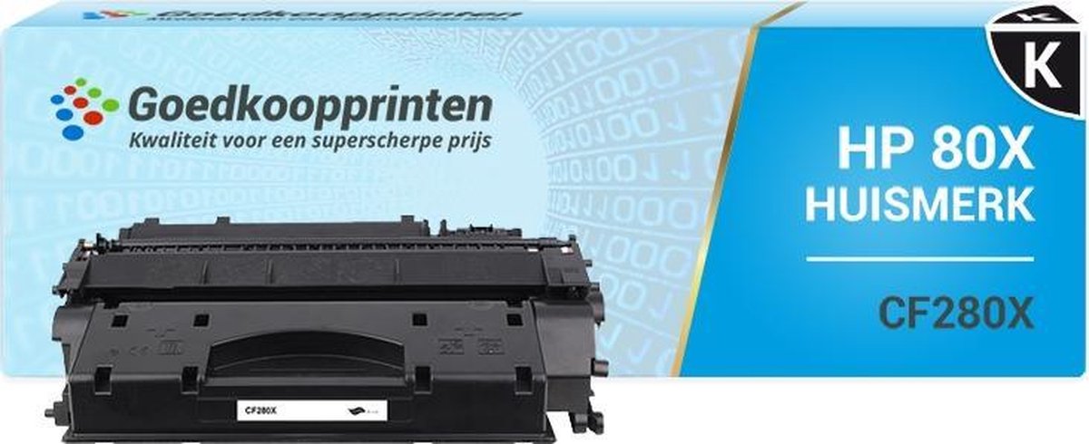 Huismerk voor HP 80X toner / HP CF280X toner Zwart (6.900 afdrukken)