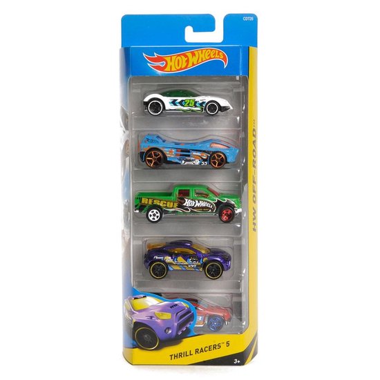 Coffret cadeau Hot Wheels avec 5 voitures