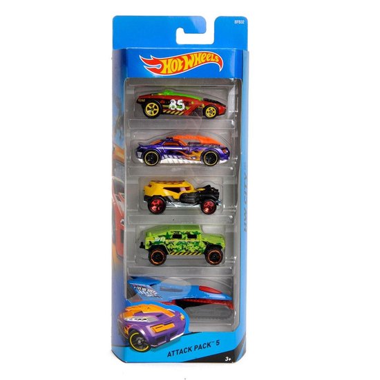Coffret cadeau Hot Wheels avec 5 voitures