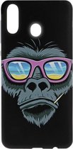 ADEL Siliconen Back Cover Softcase Hoesje Geschikt voor Samsung Galaxy A40 - Apen Gorilla