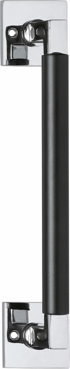Intersteel Deurgreep Bau-Stil 250 mm vierkant rozet chroom/mat zwart
