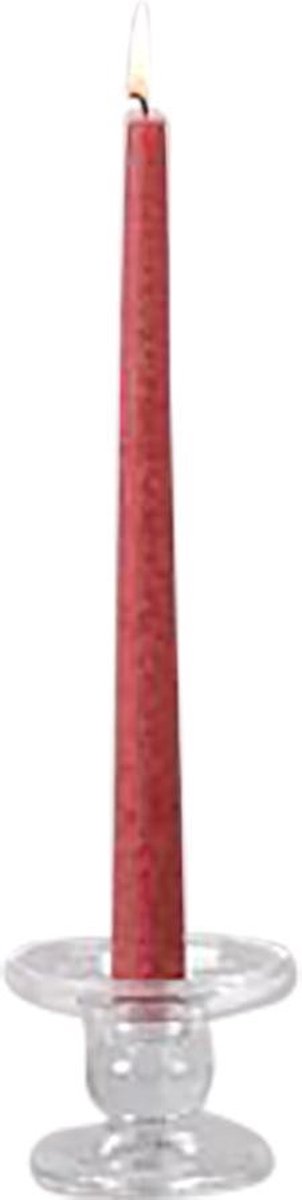 Rasteli Kaarsenhouder-Kandelaar voor tafelkaars Glas D 9,2 cm H 7,3 cm Voordeelaanbod per 2 stuks