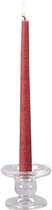 Rasteli Kaarsenhouder-Kandelaar voor tafelkaars Glas D 9,2 cm H 7,3 cm Voordeelaanbod per 2 stuks