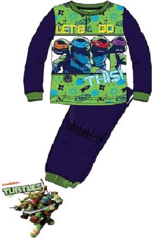 Teenage Mutant Ninja Turtles pyjama - maat 98 - pyama 100% katoen | bol.com