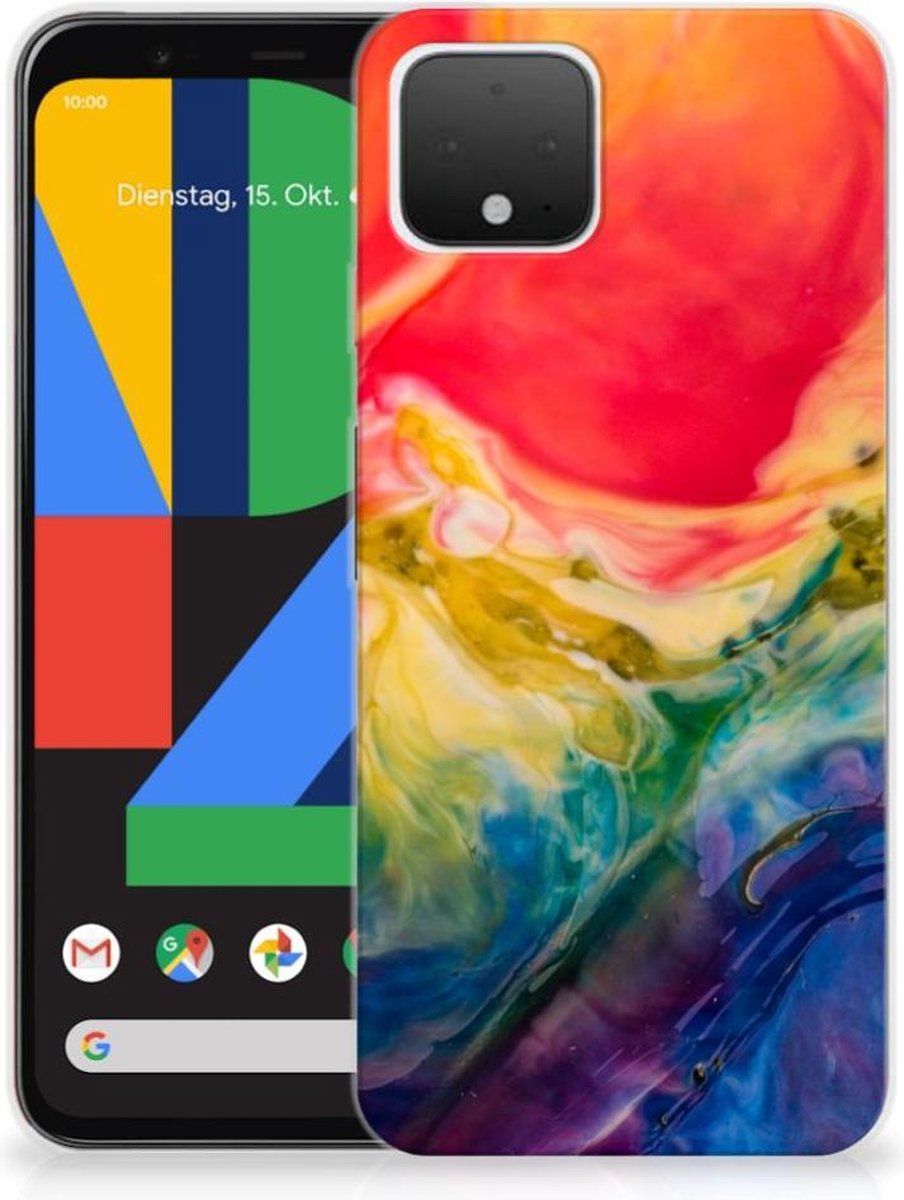 Hoesje maken Google Pixel 4 Watercolor Dark