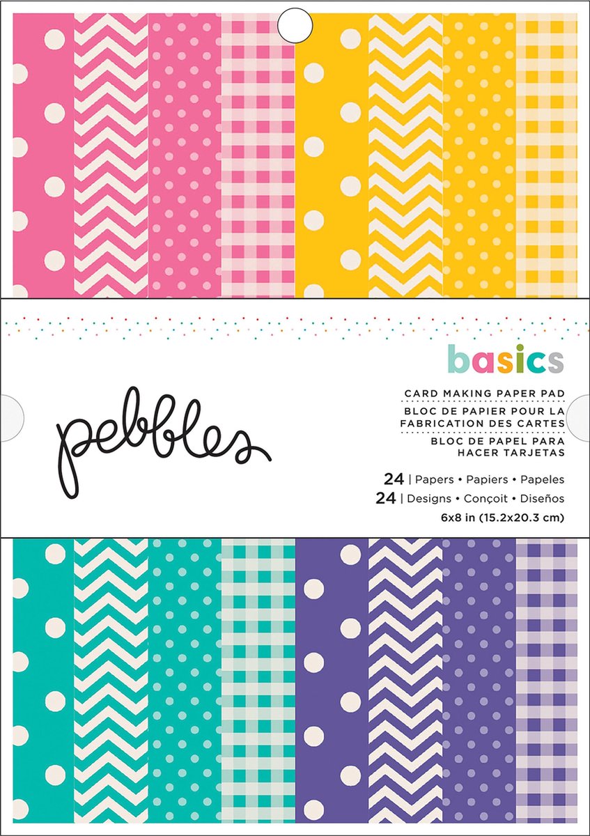 Pebbles - Papierblok Enkelzijdig - Basics - 15x20cm