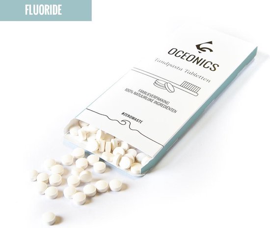 Tandpasta Tabletten Denttabs met fluoride +/-300 stuks