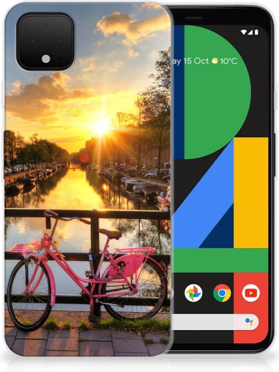 Google Pixel 4 XL Siliconen Back Cover Amsterdamse Grachten