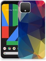 Google Pixel 4 TPU Hoesje Polygon Dark